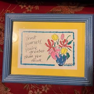 Sally Huss cute statement picture, 1997. Years can’t take away from this message